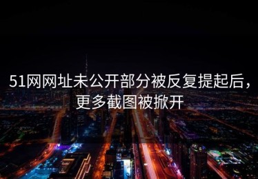51网网址未公开部分被反复提起后，更多截图被掀开