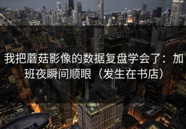 我把蘑菇影像的数据复盘学会了：加班夜瞬间顺眼（发生在书店）
