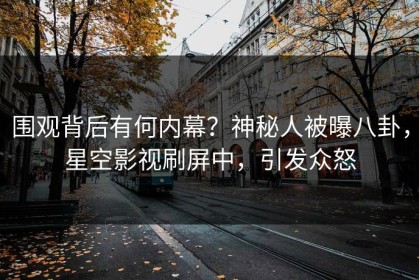 围观背后有何内幕？神秘人被曝八卦，星空影视刷屏中，引发众怒