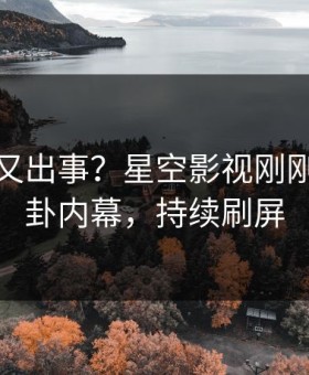 神秘人又出事？星空影视刚刚曝出八卦内幕，持续刷屏