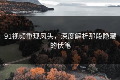 91视频重现风头，深度解析那段隐藏的伏笔
